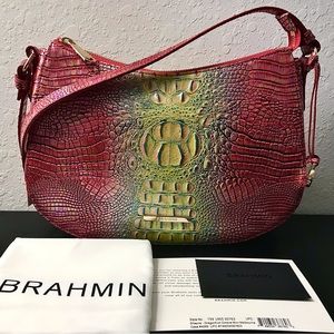 Brahmin SHAYNA  … DRAGONFRUIT MINI MELBOURNE Leather NWT